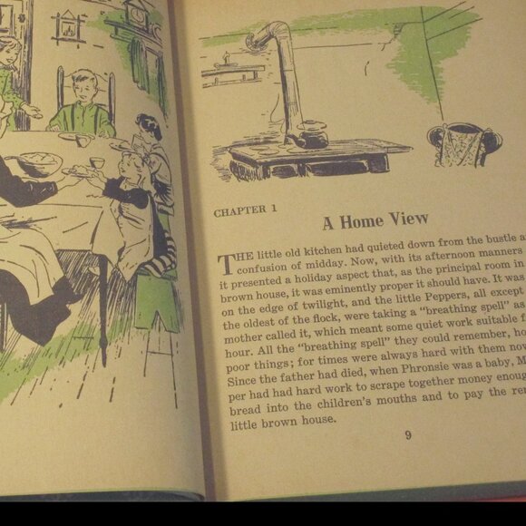 Vintage 1955 Child Book Five Little Peppers and How They Grew by Margare… - Picture 7 of 10